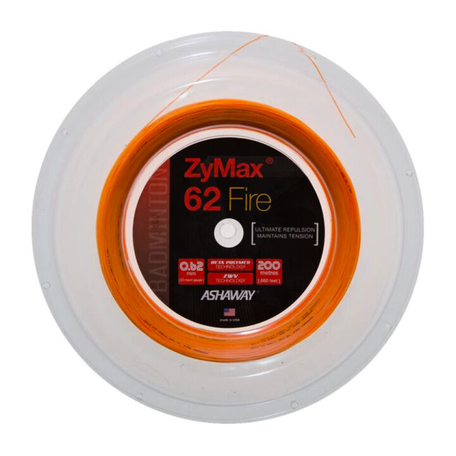 Badmintonový výplet Ashaway  Zymax 62 Fire Orange Rolle - main (0)