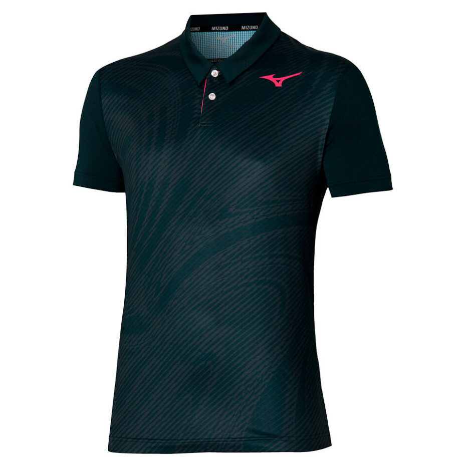 Pánské tričko Mizuno  Charge Shadow Polo Black M - main (0)