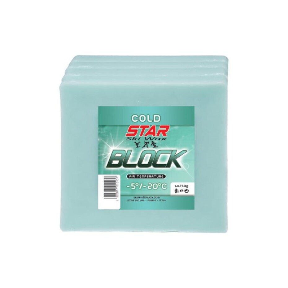 Star Ski Wax Block cold 4x250g - main (0)