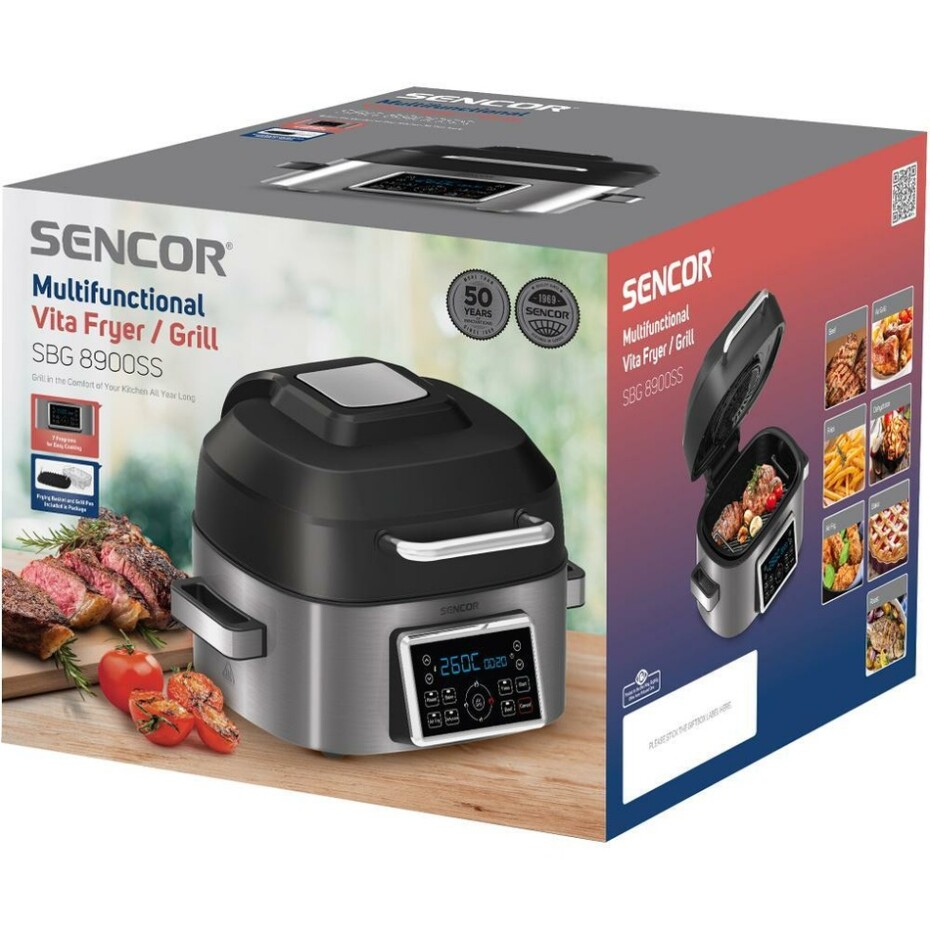 Sencor SBG 8900SS mulfitunkční fritéza/gril - main (5)