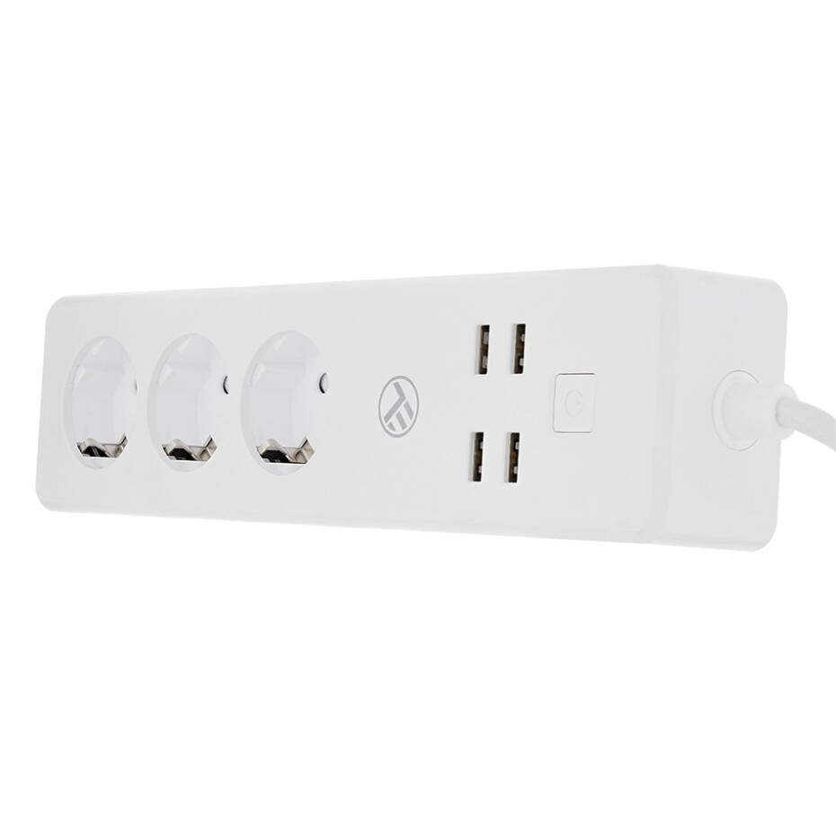 Tellur WiFi Smart Power Strip, 3x zásuvka, 4x USB 4A, 2200W, 10A, 1.8m, bílá - main (2)