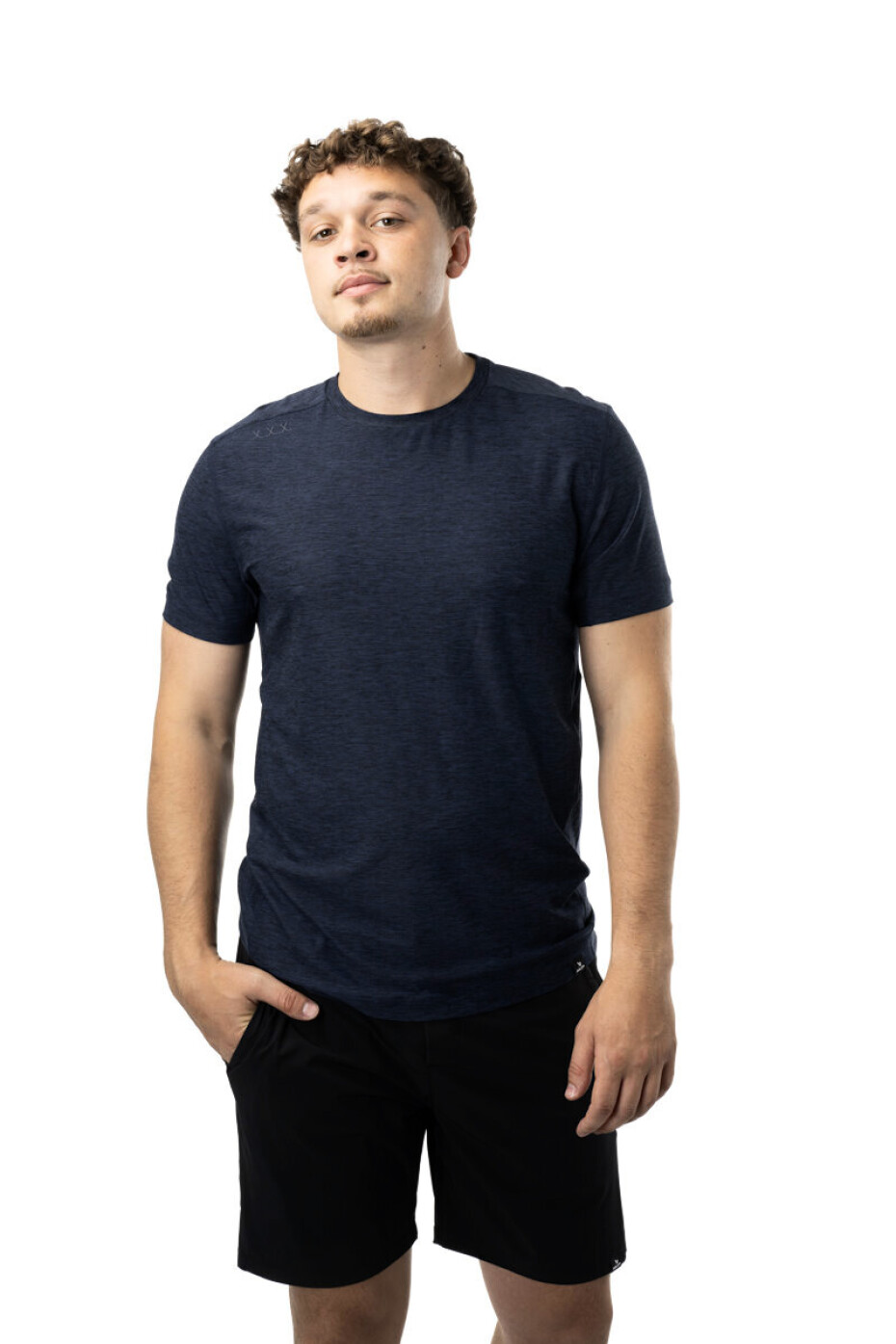 Pánské tričko Bauer  Core SS Tech Tee Navy XXL - main (0)