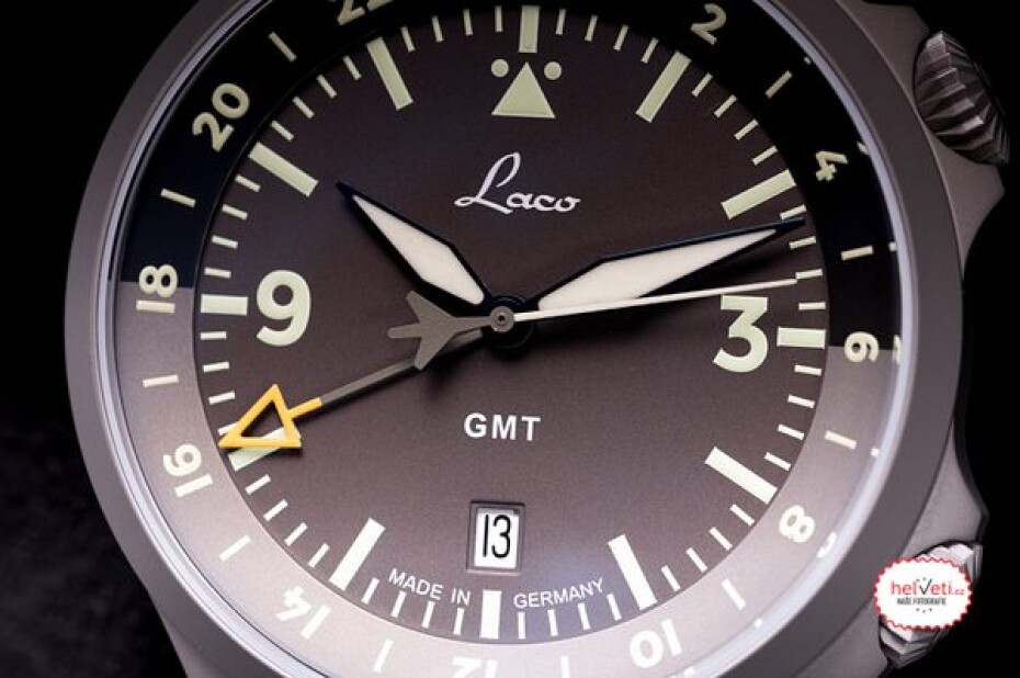 Laco Flieger Frankfurt GMT Schwarz - main (6)