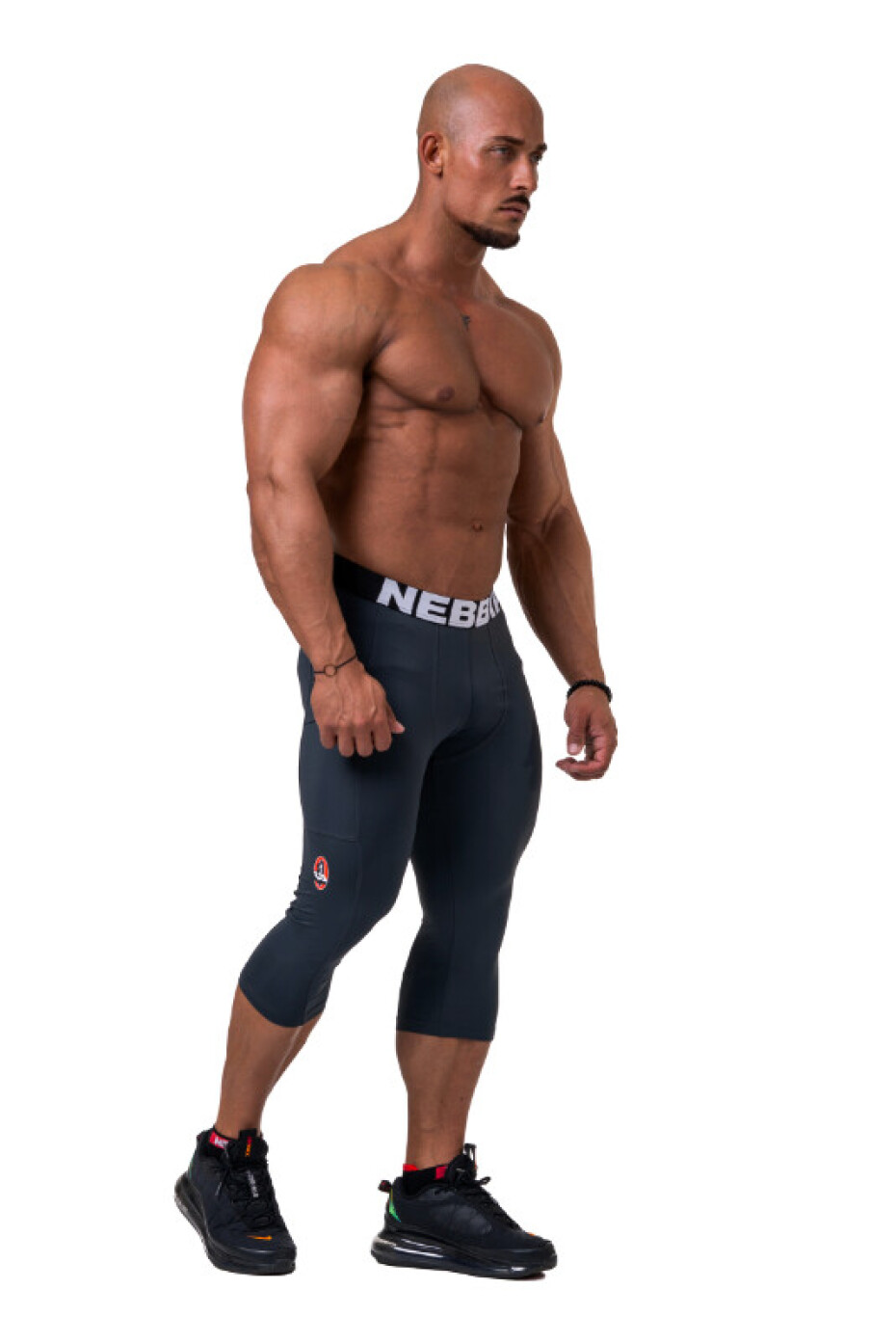 Pánské legíny Nebbia 1965 Legend of Today leggings calf lenght 188 dark grey XXL - main (2)