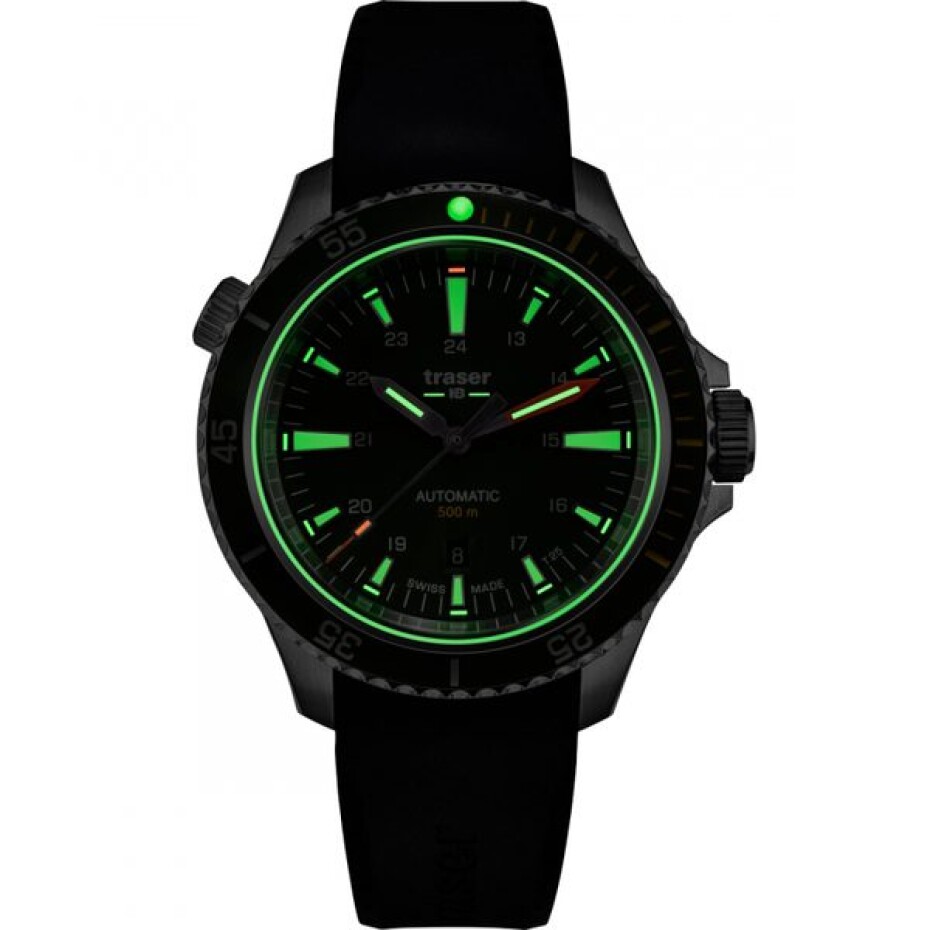 Traser P67 Diver Automatic Green černá pryž - main (1)