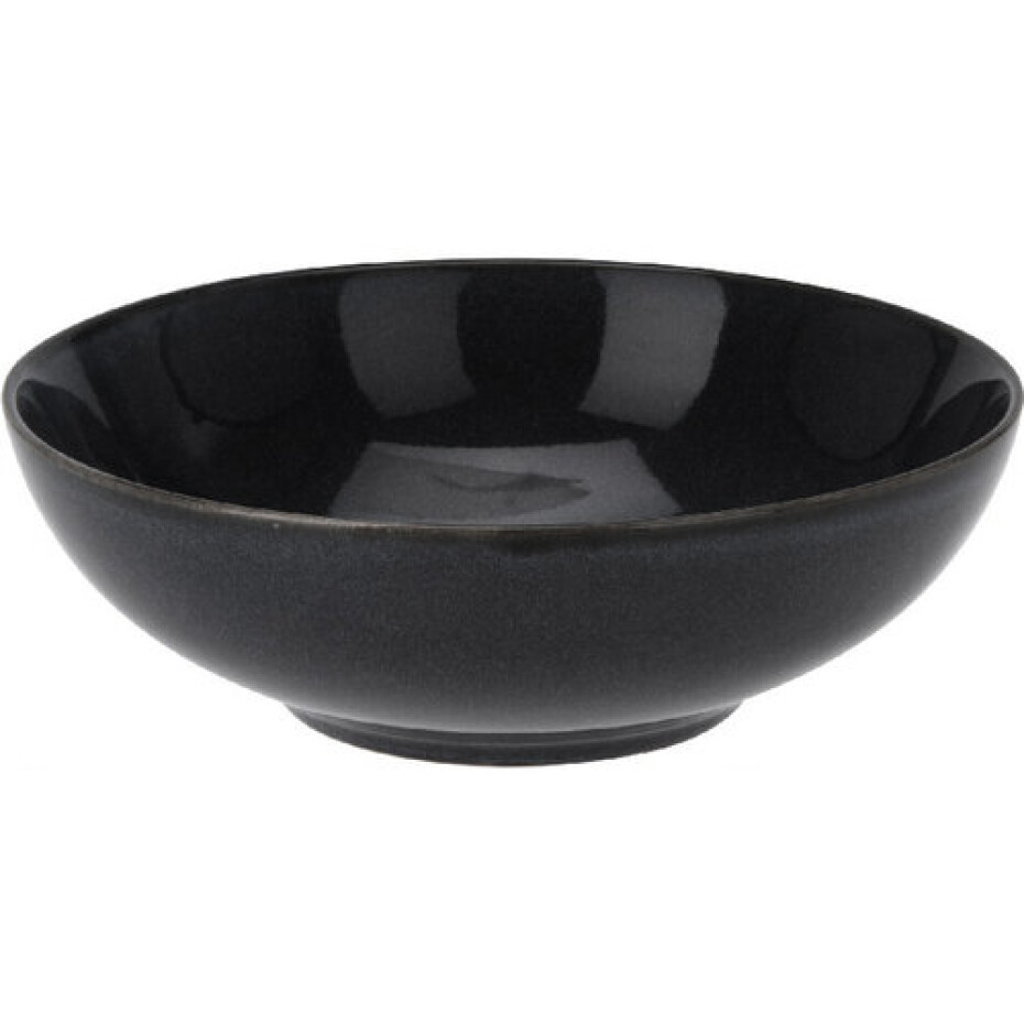 Kameninový hluboký talíř Glaze, pr. 24,5 cm černá - main (0)