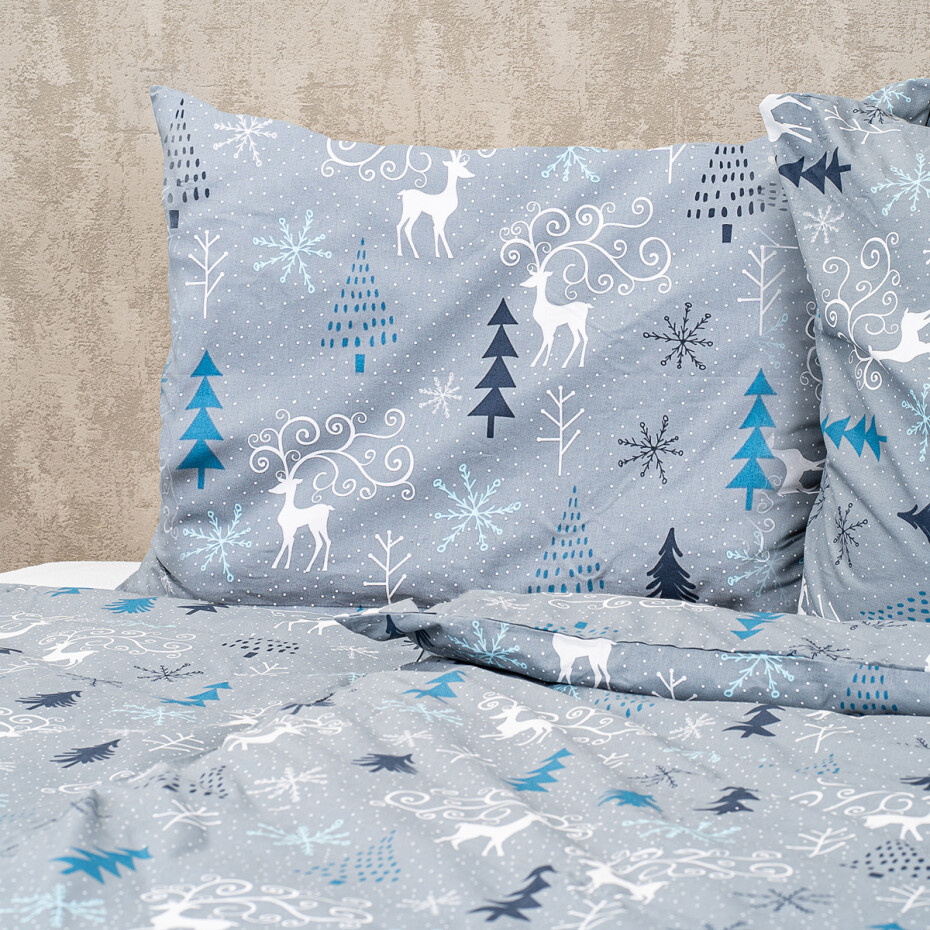 4Home Bavlněné povlečení Elegant deer grey, 140 x 200 cm, 70 x 90 cm - main (3)
