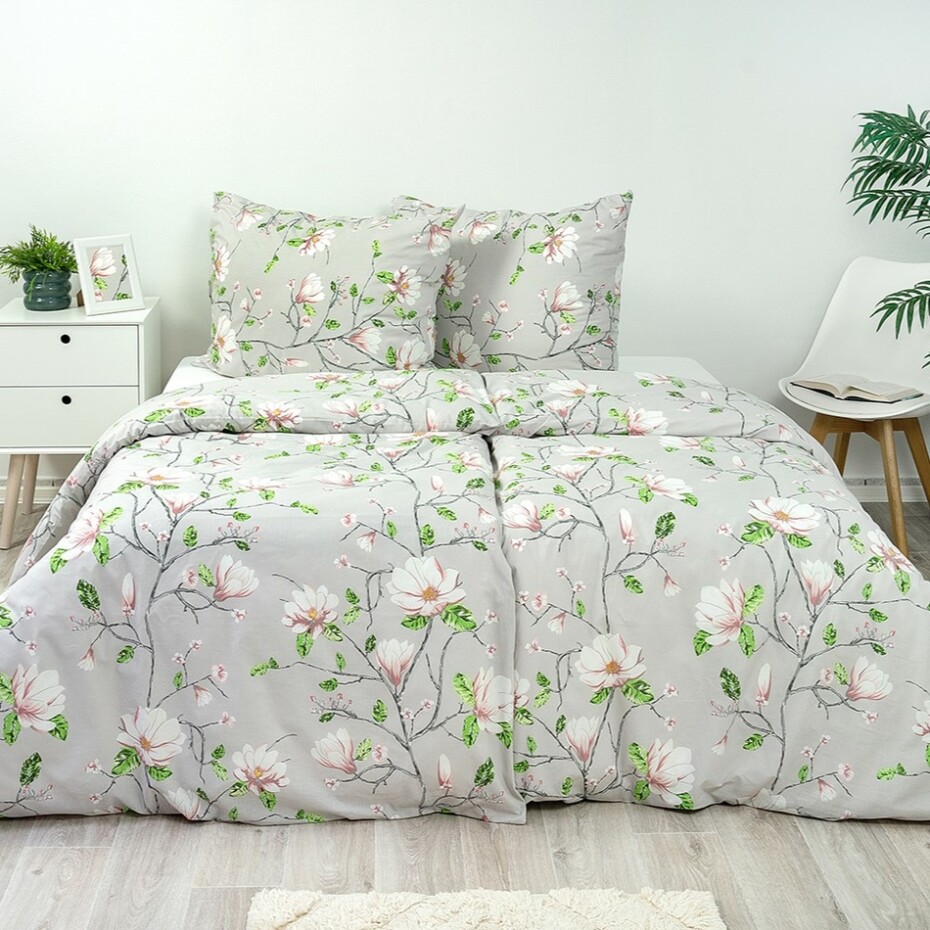 Stanex Bavlněné povlečení Magnolie, 140 x 200 cm, 70 x 90 cm - main (0)