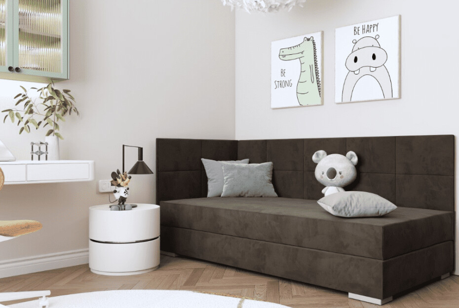 ArtBed Dětská postel TOMAR III | hnědá 90 x 200 cm - main (0)