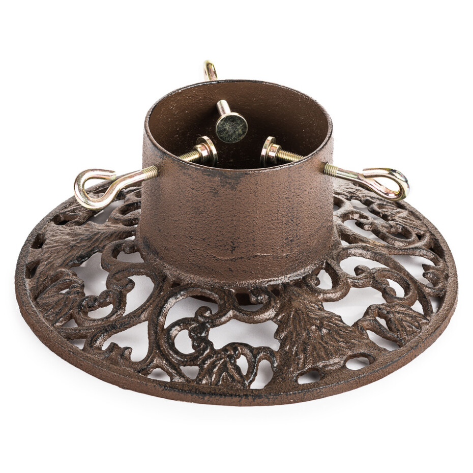 Litinový stojan na vánoční stromek Harmony, hnědá, 29 x 29 x 12 cm, 3 šrouby - main (0)