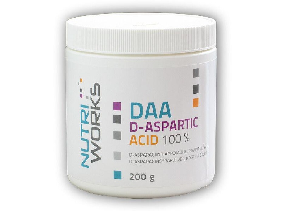 Nutri Works DAA D-aspartic Acid 100% 200g - main (0)