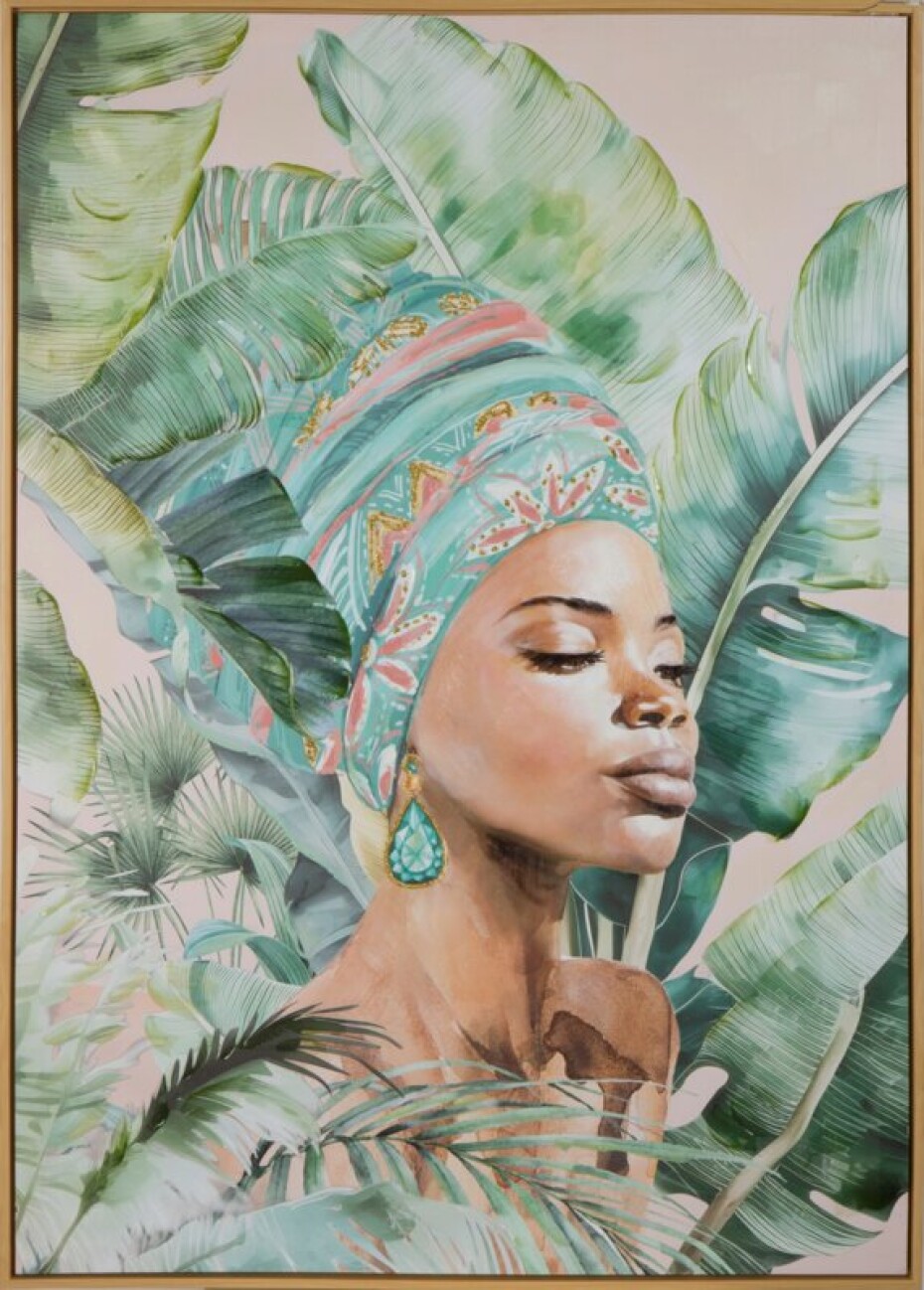 ArtFir Obraz WOMAN 607 | zelená 70 x 100 cm - main (0)