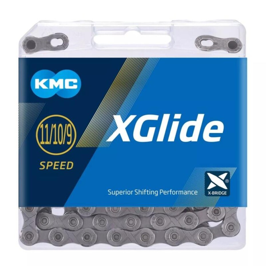 Kmc X-glide Cues X šedý 9-11SP. 126ČL.BOX řetěz - main (0)
