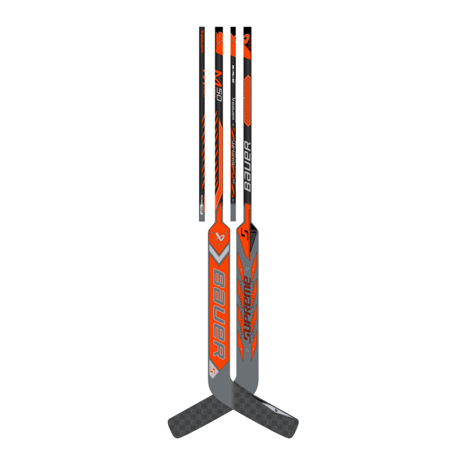Kompozitová brankářská hokejka Bauer Supreme M50PRO Orange Senior 26 palců, L (normální gard) - main (0)