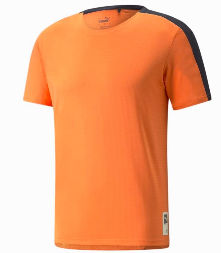 Pánské tričko Puma  Run First Mile SS Tee Deep Apricot S - main (0)