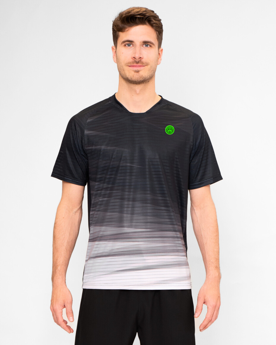 Pánské tričko BIDI BADU  Protected Leafs Tee Black/White XL - main (0)