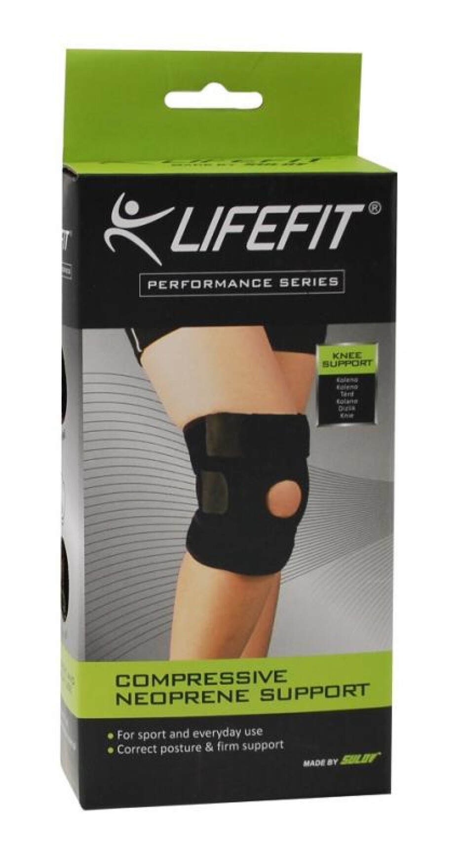 Lifefit Neoprenová bandáž BN304 Koleno otevřené s výztuhou - main (0)