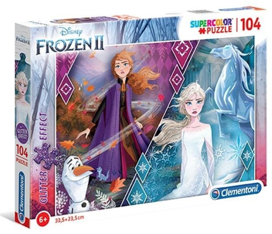 Clementoni Puzzle Supercolor Glitter - Frozen 2, 104 dílků - Schleich Wild Life - main (0)