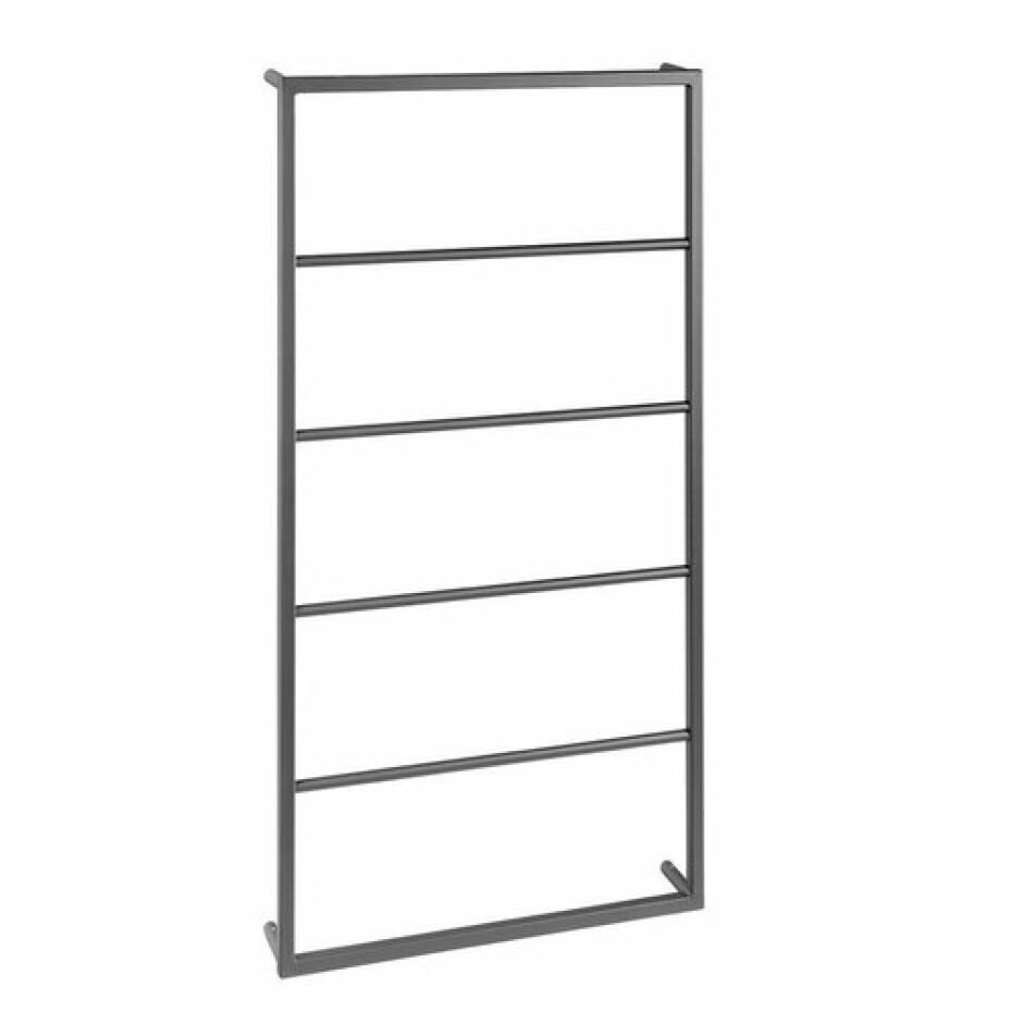 SAPHO Ska502 Ska nástěnný sušák ručníků 60 x 115 x 10 cm, černá mat - main (0)