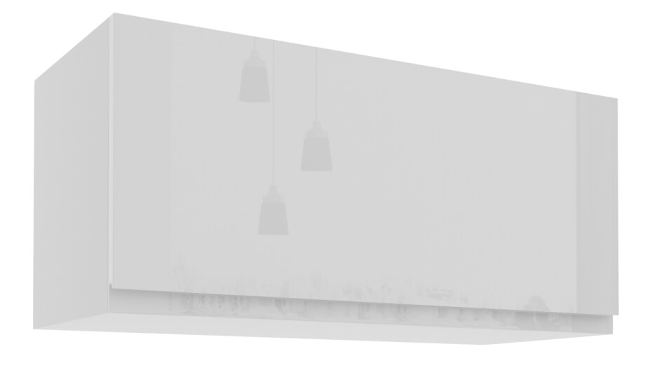 ArtExt Kuchyňská skříňka horní FLORENCE lesk | W4B 80 Barva korpusu: Grey - main (1)