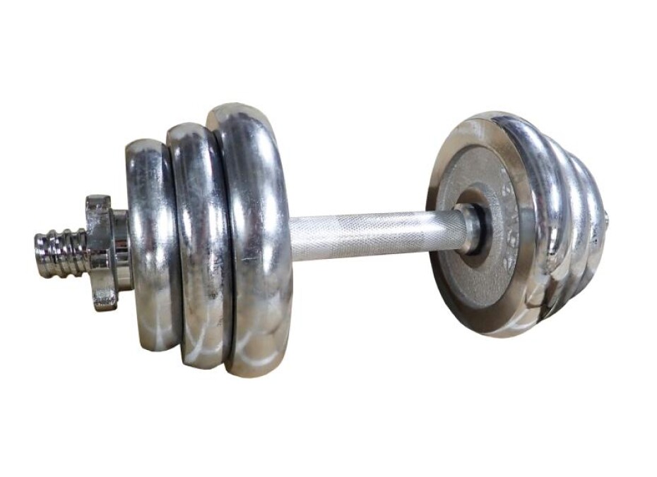 Kubisport Činka nakládací, jednoruční, chromová 12 kg - main (0)