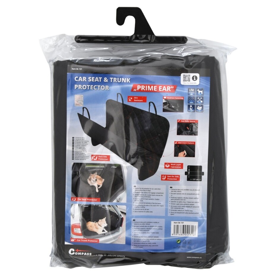 COMPASS 04131 Deka ochranná do auta pro psa PRIME EAR 137x146cm - main (4)