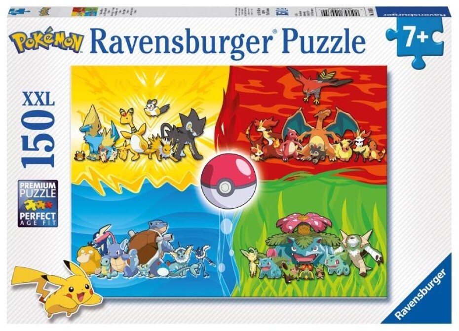 Ravensburger Puzzle - Druhy Pokémonů 150 XXL dílků - main (0)