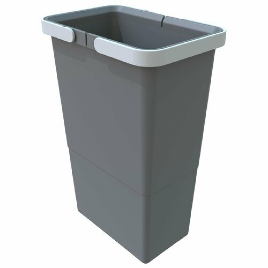 Elletipi Plastový koš s rukojeťmi 8 l, šedá, 8 l - main (0)