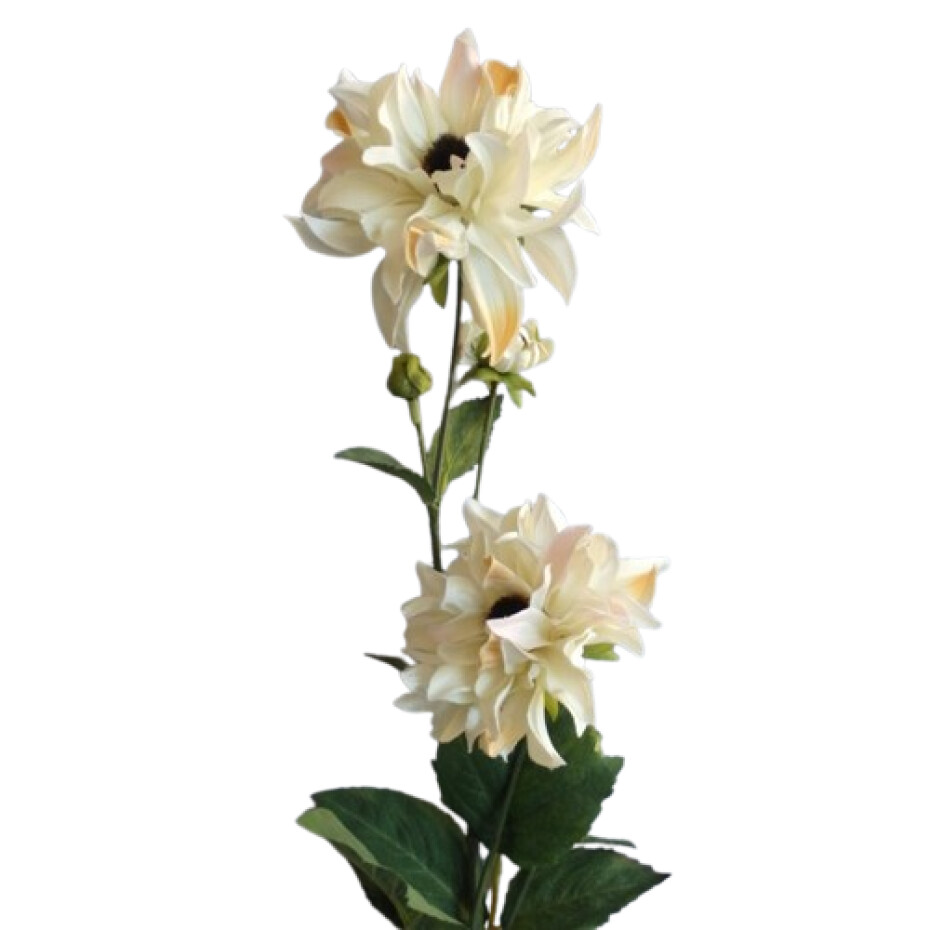 Umělá květina Jiřina krémová, 72 cm - main (0)