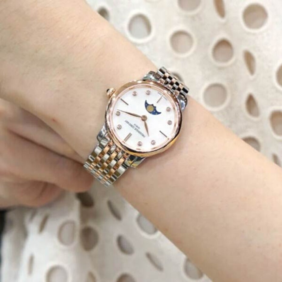 Frederique Constant Slimline Ladies Moonphase Quartz FC-206MPWD1S2B - main (14)
