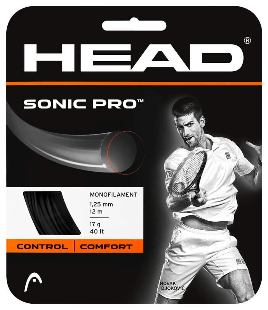 Tenisový výplet Head  Sonic Pro 17 Black 1.25 mm (12 m) - main (0)