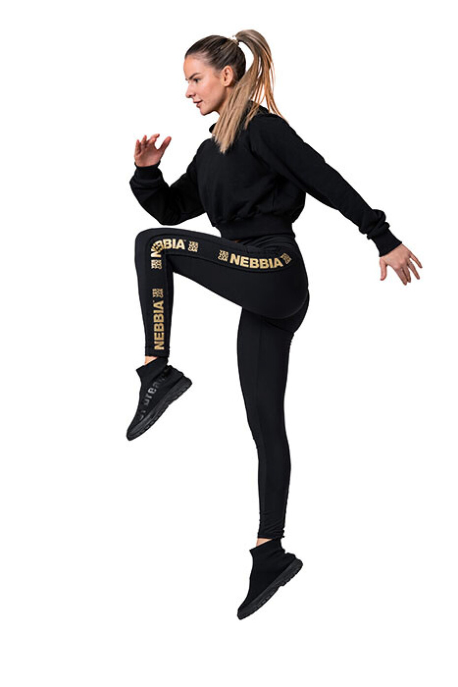 Dámské legíny Nebbia Intense Leggings Gold Classic 801 black XS - main (1)