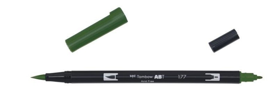 Tombow Oboustranný štětcový fix ABT - dark jade - main (0)