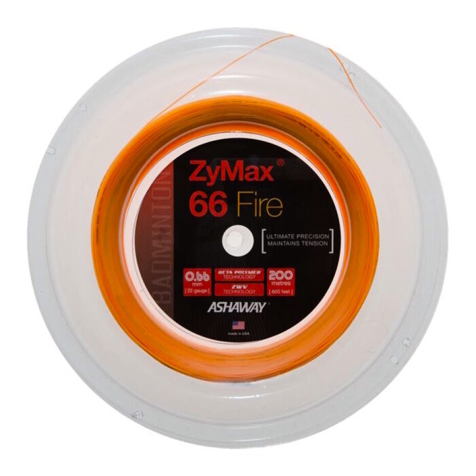 Badmintonový výplet Ashaway  Zymax 66 Fire Orange Rolle - main (0)
