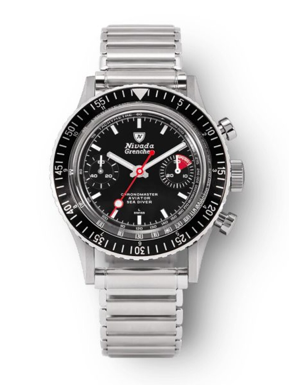 Nivada Grenchen Chronomaster White Lollipop Inter. Bezel - Manual - Forstner Bonklip - main (0)