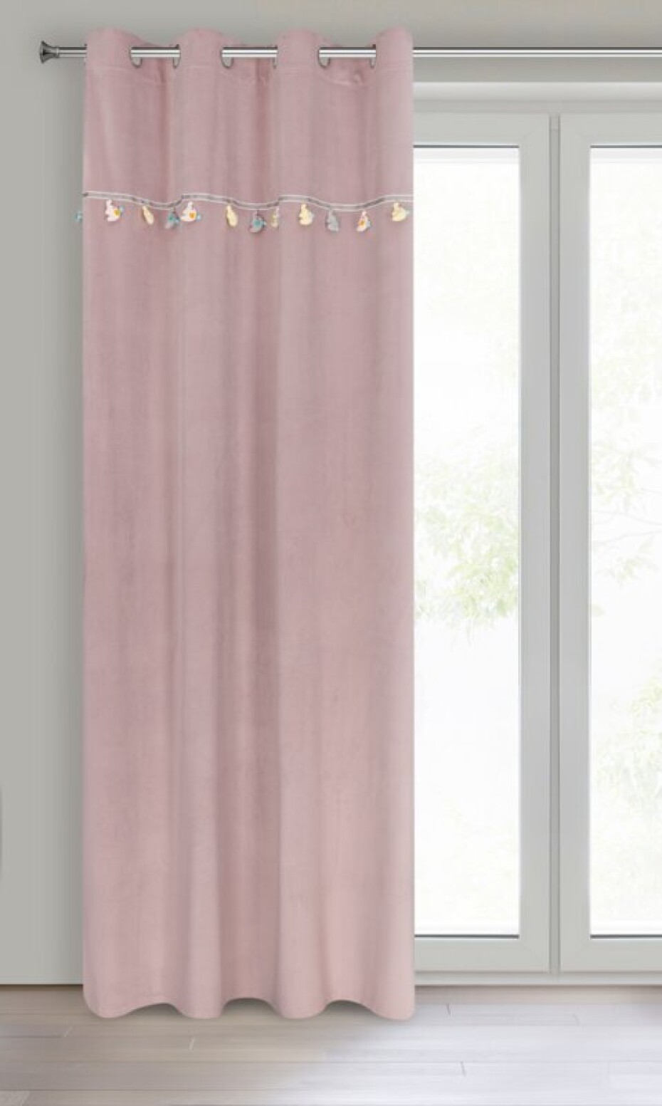 ArtFir Závěs KIDS 1 K | pudrově růžová 140 x 250 cm - main (2)
