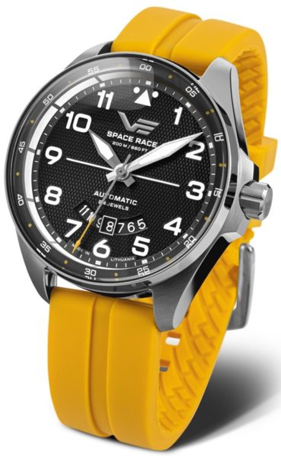 Vostok Europe Space Race Automatic Line YN55-325A745S - Černý silikonový řemínek - main (1)