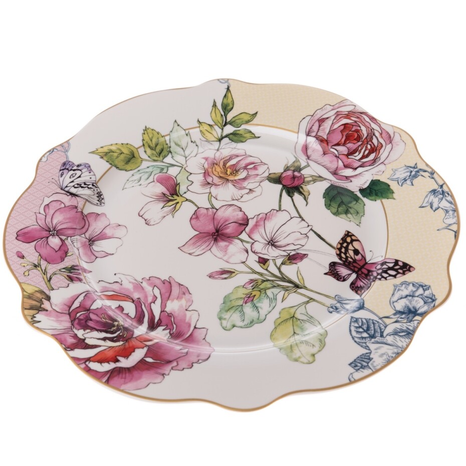 Porcelánový mělký talíř Roses, 27 cm - main (0)