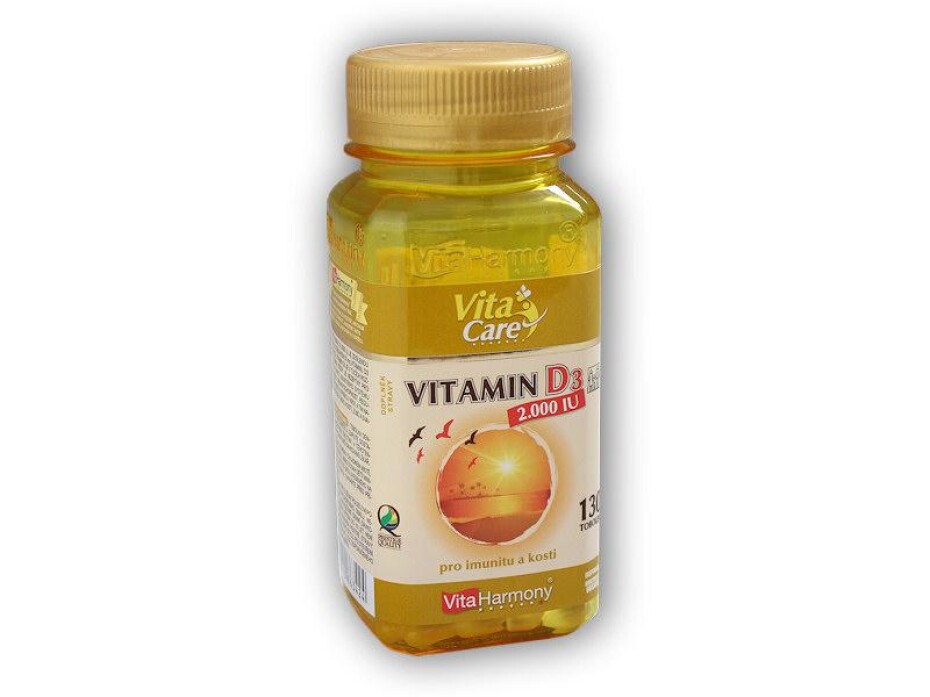 VitaHarmony Vitamín D3 2000 IU 50mcg 130 tobolek - main (0)