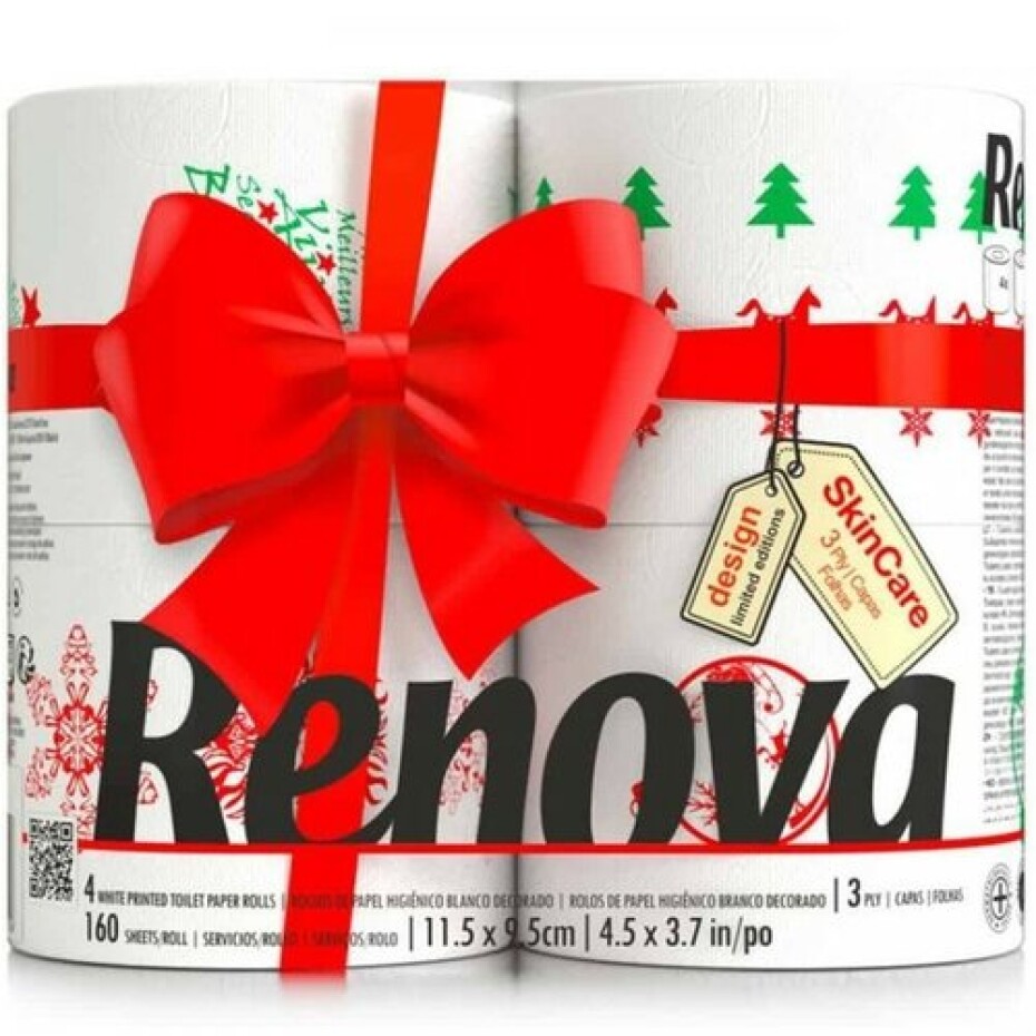 Renova 3vrstvý toaletní papír Vánoční edice, 4 ks - main (0)