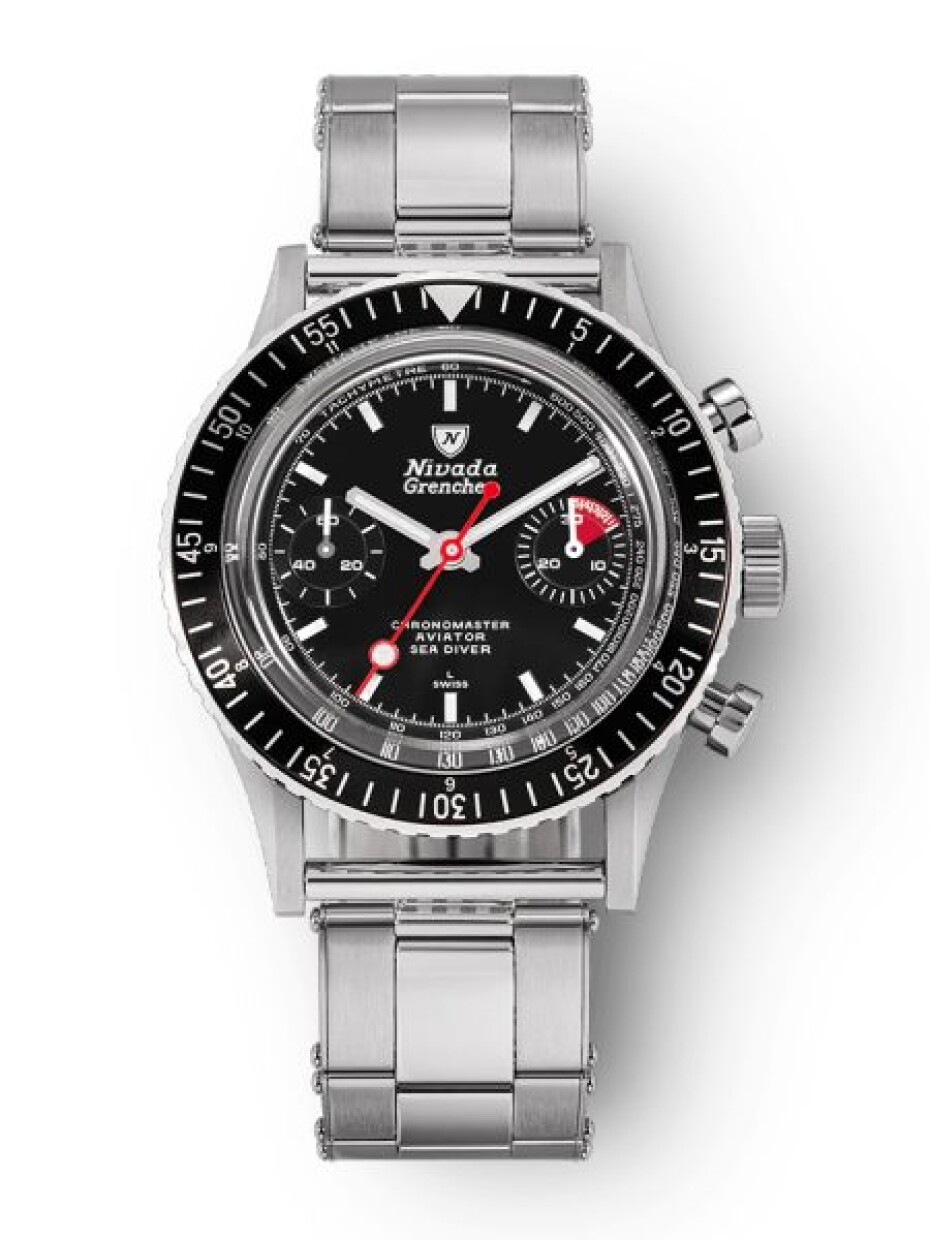 Nivada Grenchen Chronomaster White Lollipop Inter. Bezel - Manual - Oyster - main (0)