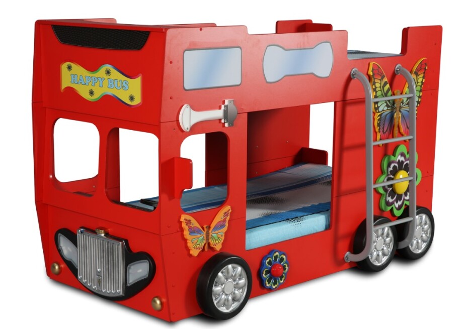 Artplast Dětská patrová postel HAPPY BUS | červený 90 x 190 cm - main (2)