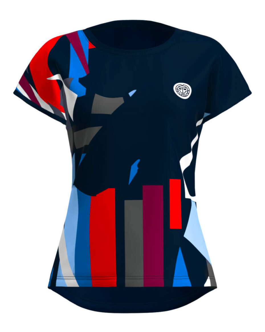 Dámské tričko BIDI BADU  New York 2024 Capsleeve Dark Blue/Red - main (0)