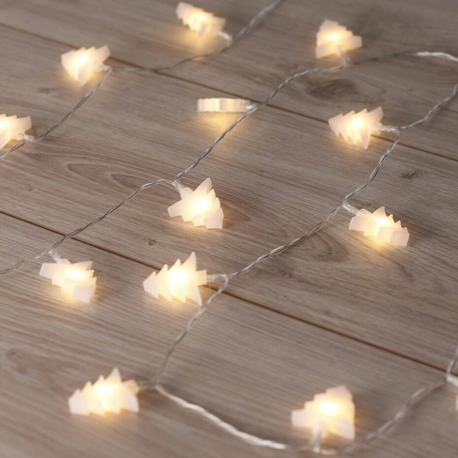 DecoKing Vánoční světelný řetěz Stromečky teplá bílá, 20 LED - main (0)