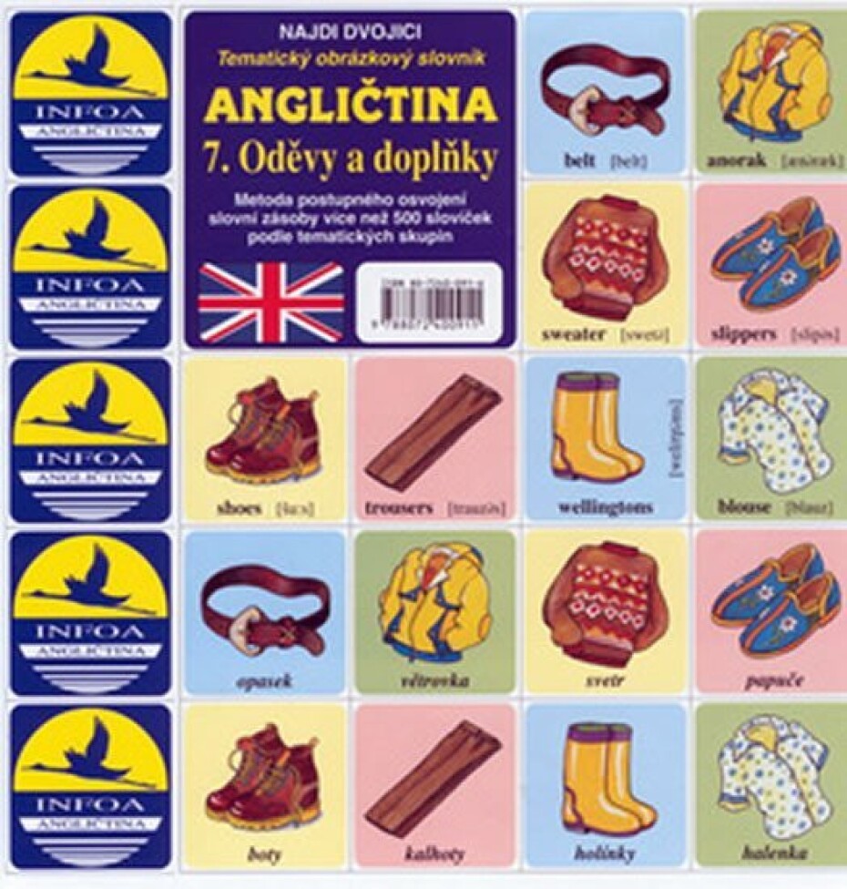 Najdi dvojici - Angličtina - 7. Oděvy a doplňky - kolektiv autorů - main (0)