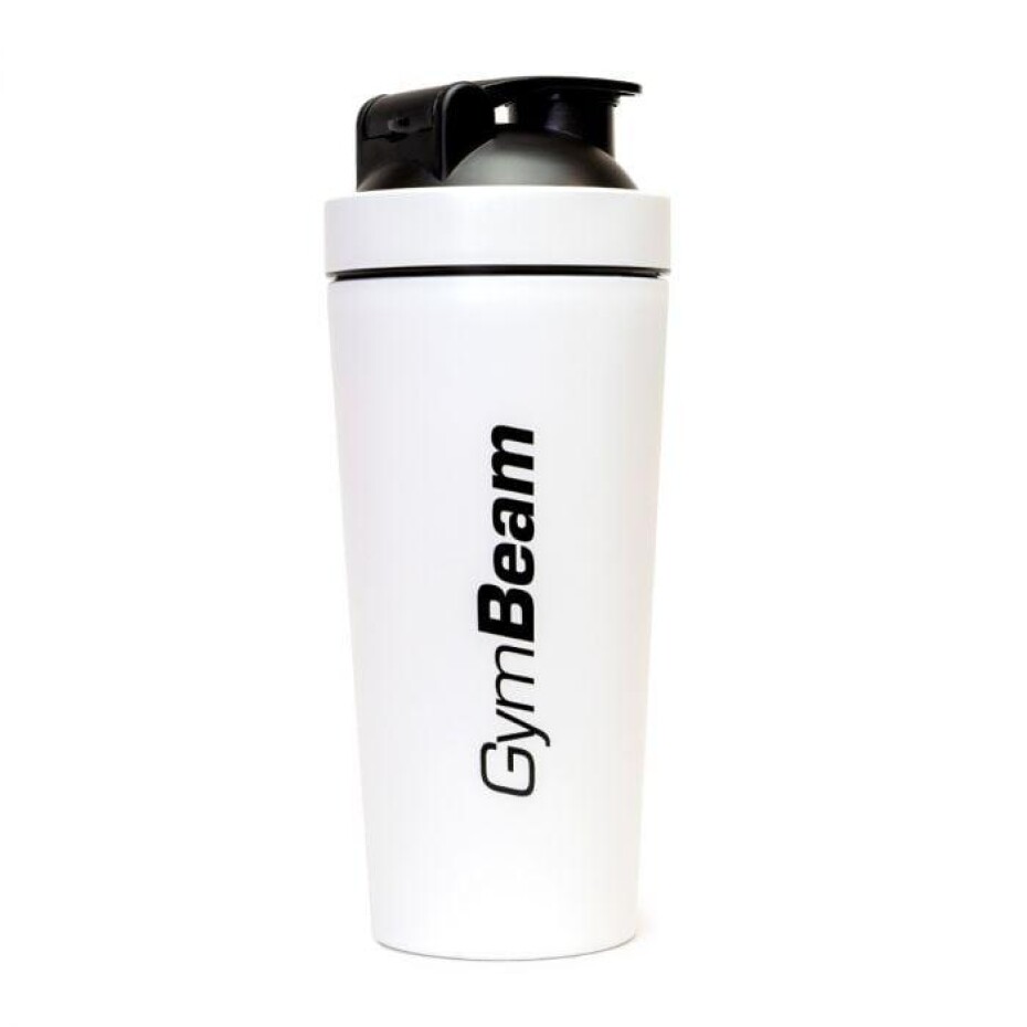 GymBeam Šejkr Steel White 750 ml - main (0)