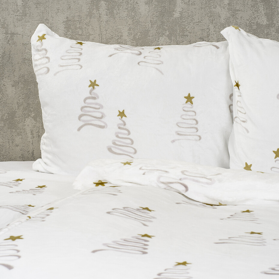 4Home Povlečení mikroflanel Christmas tree, 140 x 200 cm, 70 x 90 cm - main (2)