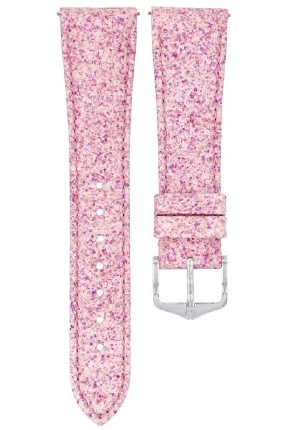 Řemínek Hirsch Rose - růžový - 18 mm - M – Střední délka - 16 mm - Stříbrná - main (1)