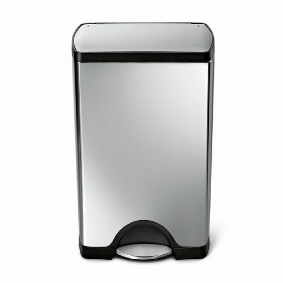 Simplehuman Obdélníkový pedálový koš 38 l, ocel - main (0)