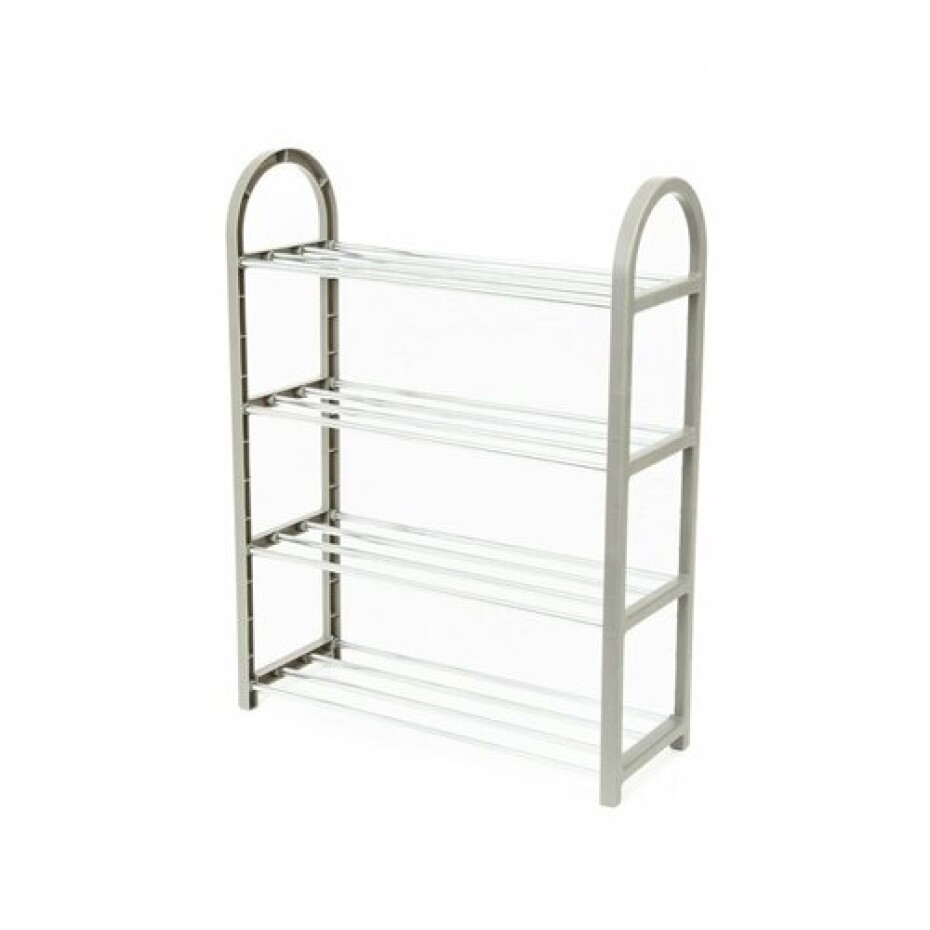 Compactor Čtyřpatrový botník na 12 párů bot Poly, 49,5 x 18,4 x 65 cm - main (0)